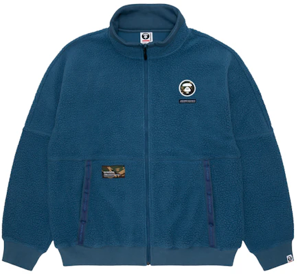 AAPE FW22 Fleece Ape Face Lettering Zip-Up Sweatshirt Loose Fit AAPSWM3896XXJ Order AAPE FW22 Fleece Ape Face Lettering Zip-Up Sweatshirt Loose Fit AAPSWM3896XXJ