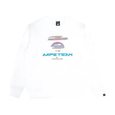 AAPE FW22 Geometric Letter Graphic Crewneck Sweatshirt AAPSWM3930XXJ
