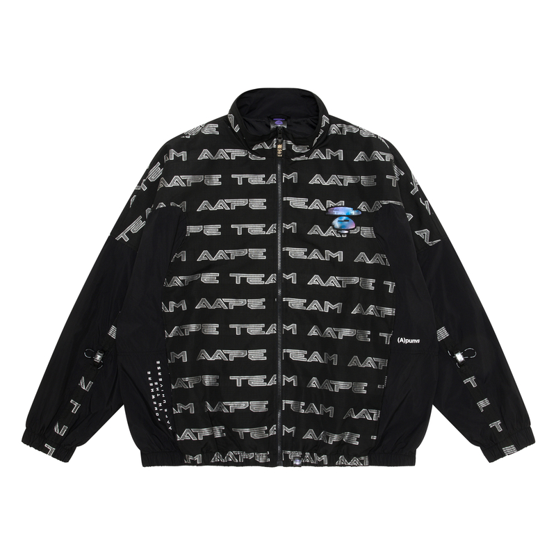 AAPE FW22 Letter Ape Face Patchwork Casual Jacket Men AAPLJM7537XXJ