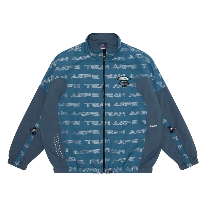 Shop AAPE FW22 Letter Ape Face Patchwork Casual Jacket Men AAPLJM7537XXJ