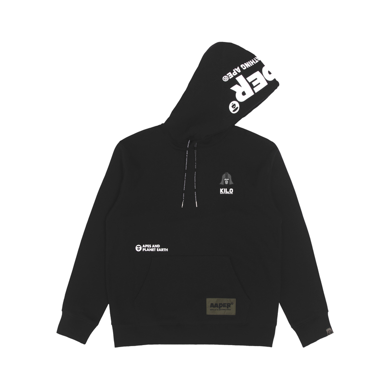 AAPE FW22 Letter Camo Logo Drawstring Fleece Hoodie AAPSWM3902XXJ