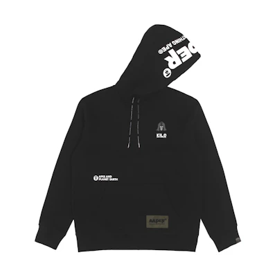 AAPE FW22 Letter Camo Logo Drawstring Fleece Hoodie AAPSWM3902XXJ