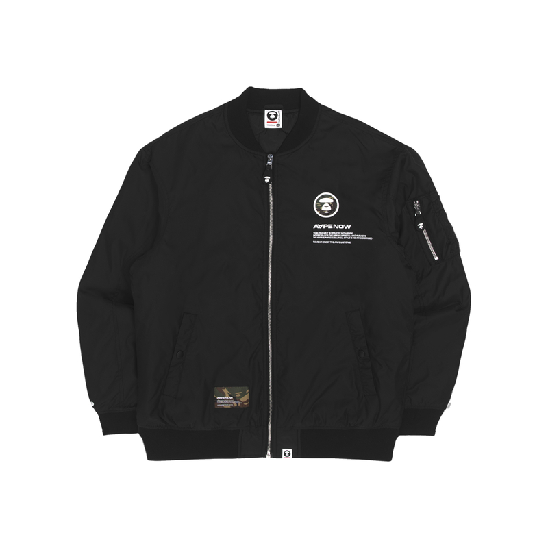 AAPE FW22 Letter Logo Ape Badge Long Sleeve Jacket AAPJKM7527XXJ