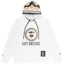 Shop AAPE FW22 Letter Print Loose Fit Pullover Hoodie AAPSWM3880XXJ