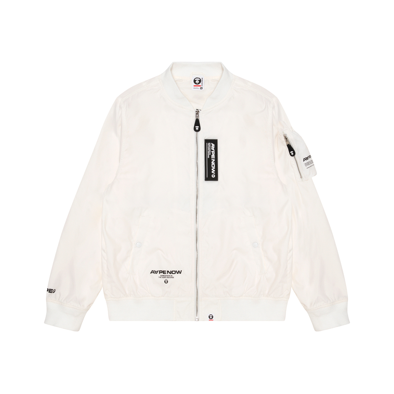 Order 아페 FW22 레터 프린트 야외용 지퍼 포켓 캐주얼 재킷. AAPLJM7528XXJ