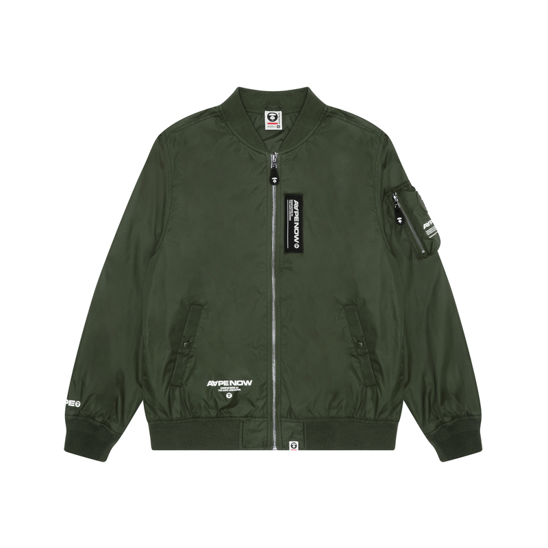 Details for 아페 FW22 레터 프린트 야외용 지퍼 포켓 캐주얼 재킷. AAPLJM7528XXJ