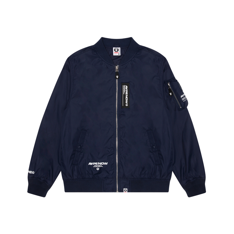 Cheap 아페 FW22 레터 프린트 야외용 지퍼 포켓 캐주얼 재킷. AAPLJM7528XXJ