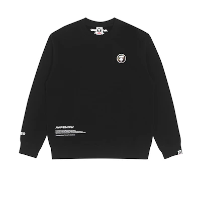 AAPE FW22 Logo Patch Crewneck Sweatshirt Loose Fit Back to School AAPSWM3887XXJ