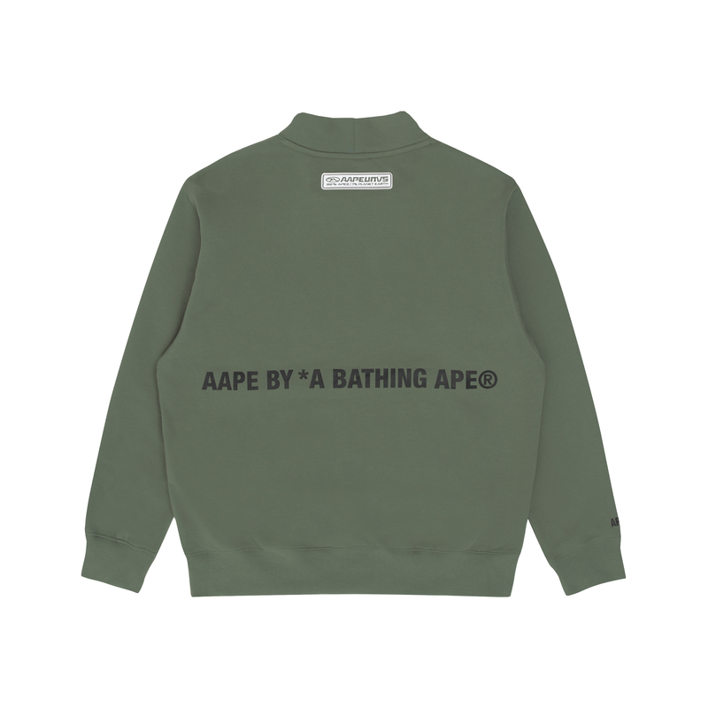 AAPE FW22 Logo Print Loose Mock Neck Pullover Sweatshirt Men’s AAPSWM3939XXJ