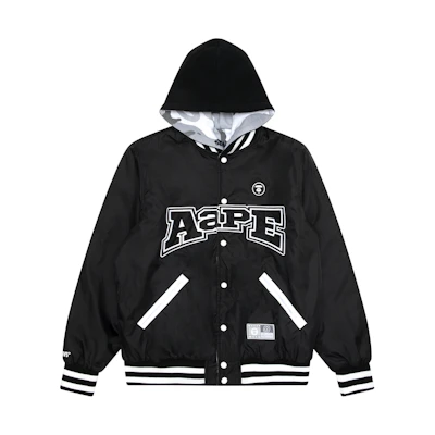 Aape FW22 Reversible Camo Ape Logo Drawstring Hoodie Jacket . AAPLJM7536XXJ