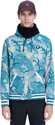 Aape FW22 Sudadera Chaqueta Reversible con Capucha y Logo de Camuflaje Ape. AAPLJM7536XXJ 4