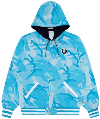 Aape FW22 Sudadera Chaqueta Reversible con Capucha y Logo de Camuflaje Ape. AAPLJM7536XXJ 2