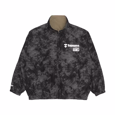 AAPE FW22 Reversible Camo Letter Print Jacket for Men AAPLJM7518XXJ