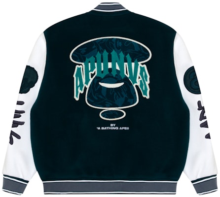 아페 FW23 배지 자수 벨벳 릴렉스드 야구 재킷 AAPSWMA369XXL Lookbook 아페 FW23 배지 자수 벨벳 릴렉스드 야구 재킷 AAPSWMA369XXL