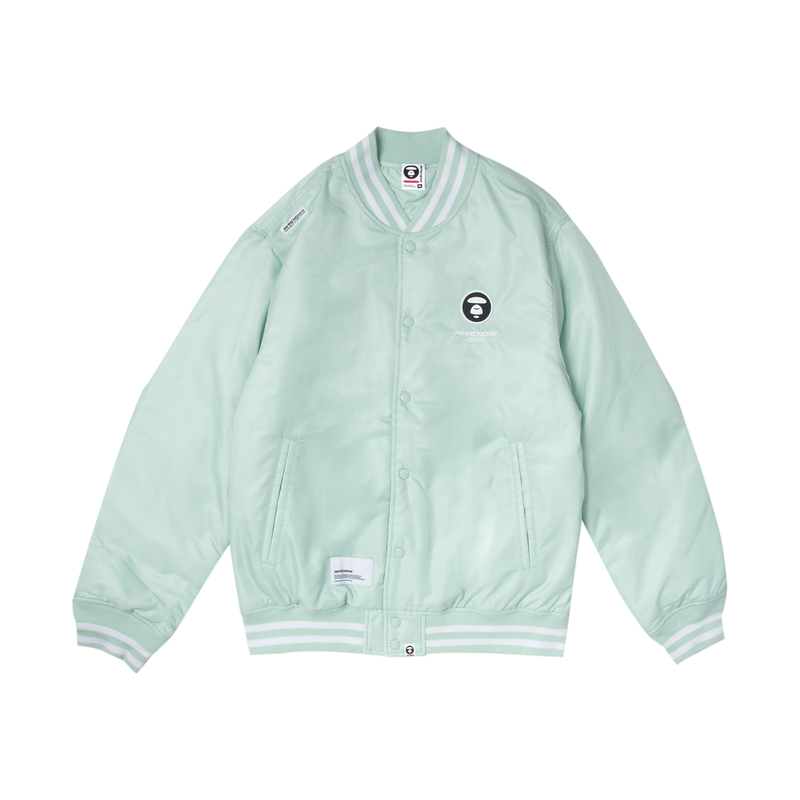 Order Aape FW23 에이프 페이스 로고 레터 프린트 야구 재킷. AAPJKM7597XXL