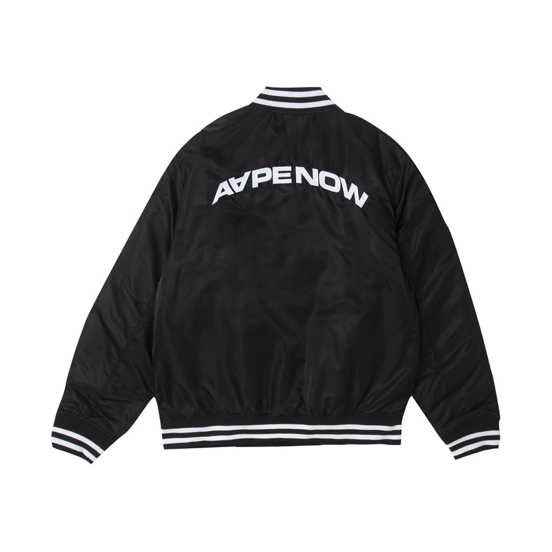 Purchase Aape FW23 에이프 페이스 로고 레터 프린트 야구 재킷. AAPJKM7597XXL