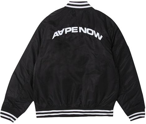 Aape FW23 에이프 페이스 로고 레터 프린트 야구 재킷. AAPJKM7597XXL Purchase Aape FW23 에이프 페이스 로고 레터 프린트 야구 재킷. AAPJKM7597XXL