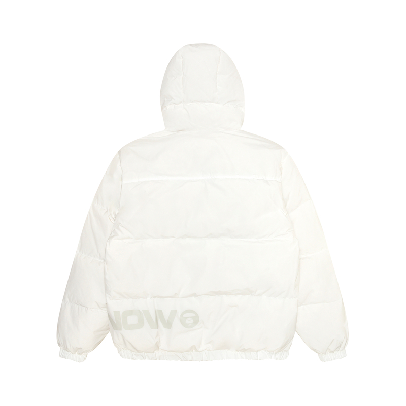 Sizing 아페 FW23 에이프 페이스 로고 프린트 패딩 후드 코트 긴팔 캐주얼 자켓 AAPDNM7594XXL