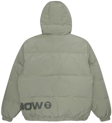 아페 FW23 에이프 페이스 로고 프린트 패딩 후드 코트 긴팔 캐주얼 자켓 AAPDNM7594XXL 1