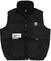 AAPE FW23 Black Logo Badge Sleeveless Cotton Vest. AAPVCM7589XXL AAPE FW23 Black Logo Badge Sleeveless Cotton Vest. AAPVCM7589XXL