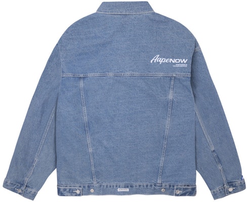 Aape FW23 Jaket Denim Biru Camo dengan Lencana & Hood Boleh Ditanggalkan. AAPLJM7602XXL Purchase Aape FW23 Jaket Denim Biru Camo dengan Lencana & Hood Boleh Ditanggalkan. AAPLJM7602XXL