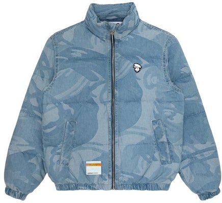 Aape FW23 Jaket Denim Longgar Corak Camo dengan Lencana. AAPDNM7606XXL Order Aape FW23 Jaket Denim Longgar Corak Camo dengan Lencana. AAPDNM7606XXL