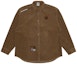 Buy Aape FW23 코듀로이 긴팔 셔츠 - 에이프 페이스 배지 자수. AAPSTM8463XXL