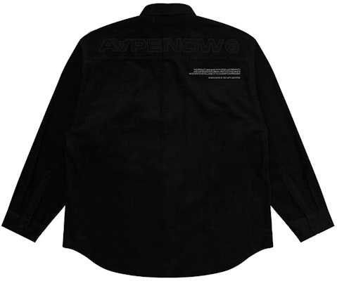 Aape FW23 코듀로이 긴팔 셔츠 - 에이프 페이스 배지 자수. AAPSTM8463XXL Lookbook Aape FW23 코듀로이 긴팔 셔츠 - 에이프 페이스 배지 자수. AAPSTM8463XXL