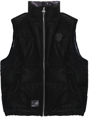 Aape Jaket Down Detach Monokrom FW23 dengan Lencana Wajah Ape. AAPDNM7603XXL Cheap Aape Jaket Down Detach Monokrom FW23 dengan Lencana Wajah Ape. AAPDNM7603XXL