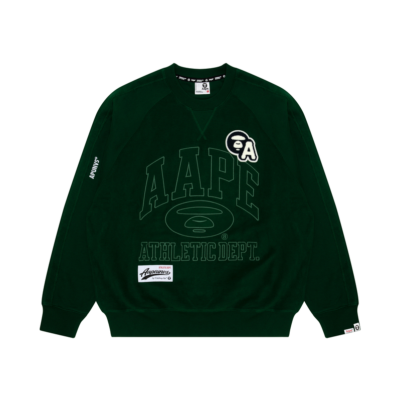 Order Sudadera Aape FW23 Ajuste Suelto Bordada Crewneck. AAPSWMA347XXL