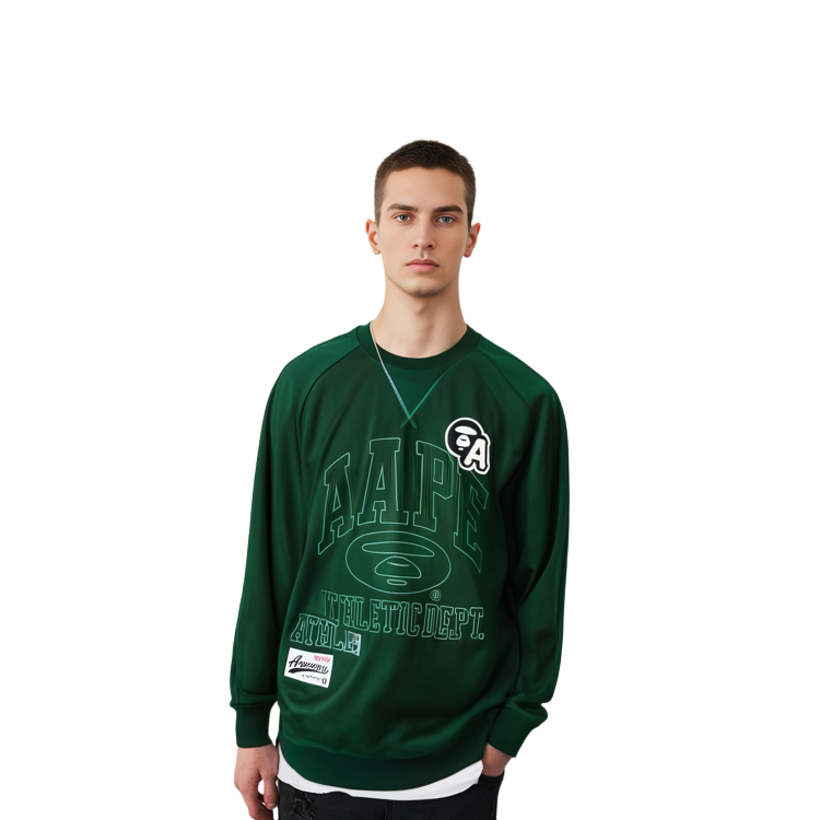 Details for Sudadera Aape FW23 Ajuste Suelto Bordada Crewneck. AAPSWMA347XXL