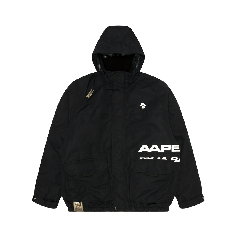 Aape FW23  Loose Fit Hoodie Jacket with Ape Face and Letter Print. AAPJKM7624XXL