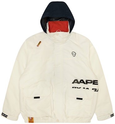 Aape FW23 루즈핏 후디 재킷 - 원숭이 얼굴과 레터 프린트. AAPJKM7624XXL Sizing Aape FW23 루즈핏 후디 재킷 - 원숭이 얼굴과 레터 프린트. AAPJKM7624XXL
