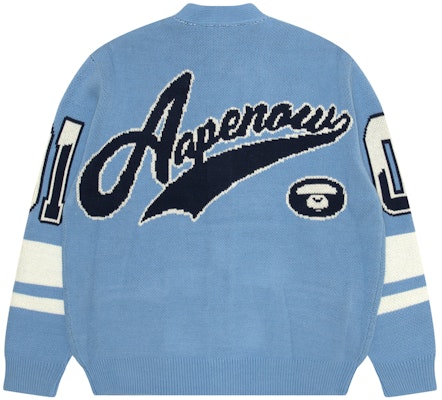 Aape FW23 빈티지 브이넥 니트 스웨터 - 원숭이 얼굴 로고. AAPKNM3998XXL Lookbook Aape FW23 빈티지 브이넥 니트 스웨터 - 원숭이 얼굴 로고. AAPKNM3998XXL