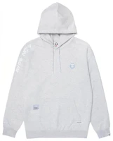 AAPE FW23 Ape Badge Logo Print White Sweatshirt AAPSWMA309XAL AAPE FW23 Ape Badge Logo Print White Sweatshirt AAPSWMA309XAL