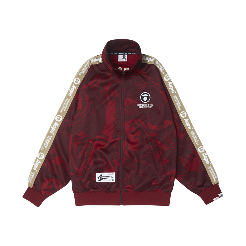 AAPE FW23 Ape Face Badge Camo Letter Embroidered Sweatshirt Mens Casualwear. AAPSWMA374XXL