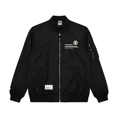 Aape FW23 Ape Face Logo Printed Casual Zip-Up Jacket . AAPLJM7600XXL