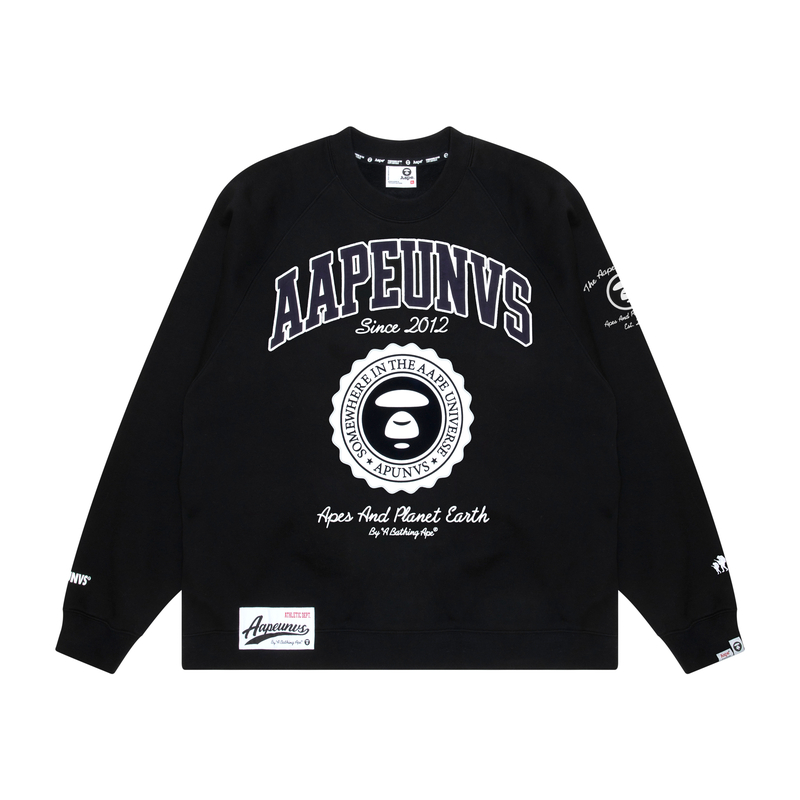 AAPE FW23 Ape Graphic Loose Fit Crewneck Sweatshirt AAPSWMA348XXL