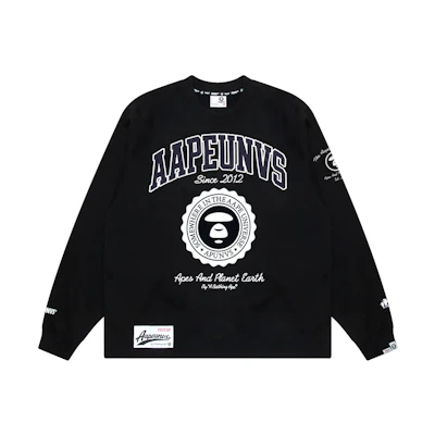 AAPE FW23 Ape Graphic Loose Fit Crewneck Sweatshirt AAPSWMA348XXL