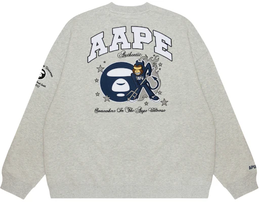 AAPE FW23 猿人LOGO刺繡寬鬆版型白色圓領長袖上衣 AAPSWMA350XAL Buy AAPE FW23 猿人LOGO刺繡寬鬆版型白色圓領長袖上衣 AAPSWMA350XAL