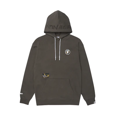 AAPE FW23 Ape Logo Letter Print Oversized Pullover Hoodie AAPSWMA310XXL