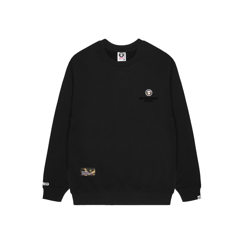 AAPE FW23 Ape Logo Oversized Crewneck Casual Sweatshirt AAPSWMA304XXL