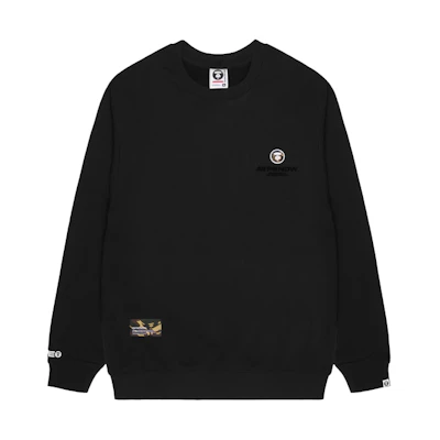 AAPE FW23 Ape Logo Oversized Crewneck Casual Sweatshirt AAPSWMA304XXL