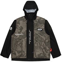 Aape FW23 Brown Detachable Padded Hoodie Jacket Set Letter Print AAPJKM7612XAL Aape FW23 Brown Detachable Padded Hoodie Jacket Set Letter Print AAPJKM7612XAL