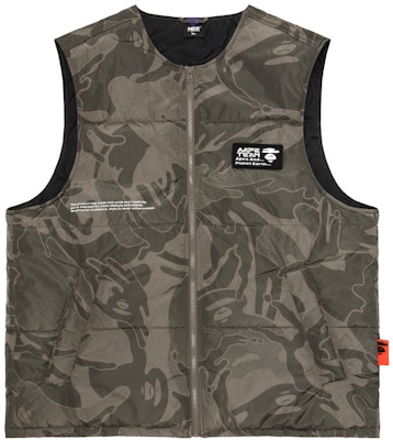 Aape FW23 브라운 탈부착 패딩 후드 자켓 세트 레터 프린트 AAPJKM7612XAL Details for Aape FW23 브라운 탈부착 패딩 후드 자켓 세트 레터 프린트 AAPJKM7612XAL