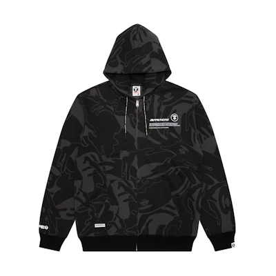 AAPE FW23 Camo Ape Badge Loose Fit Hoodie Jacket Men AAPSWMA313XXL
