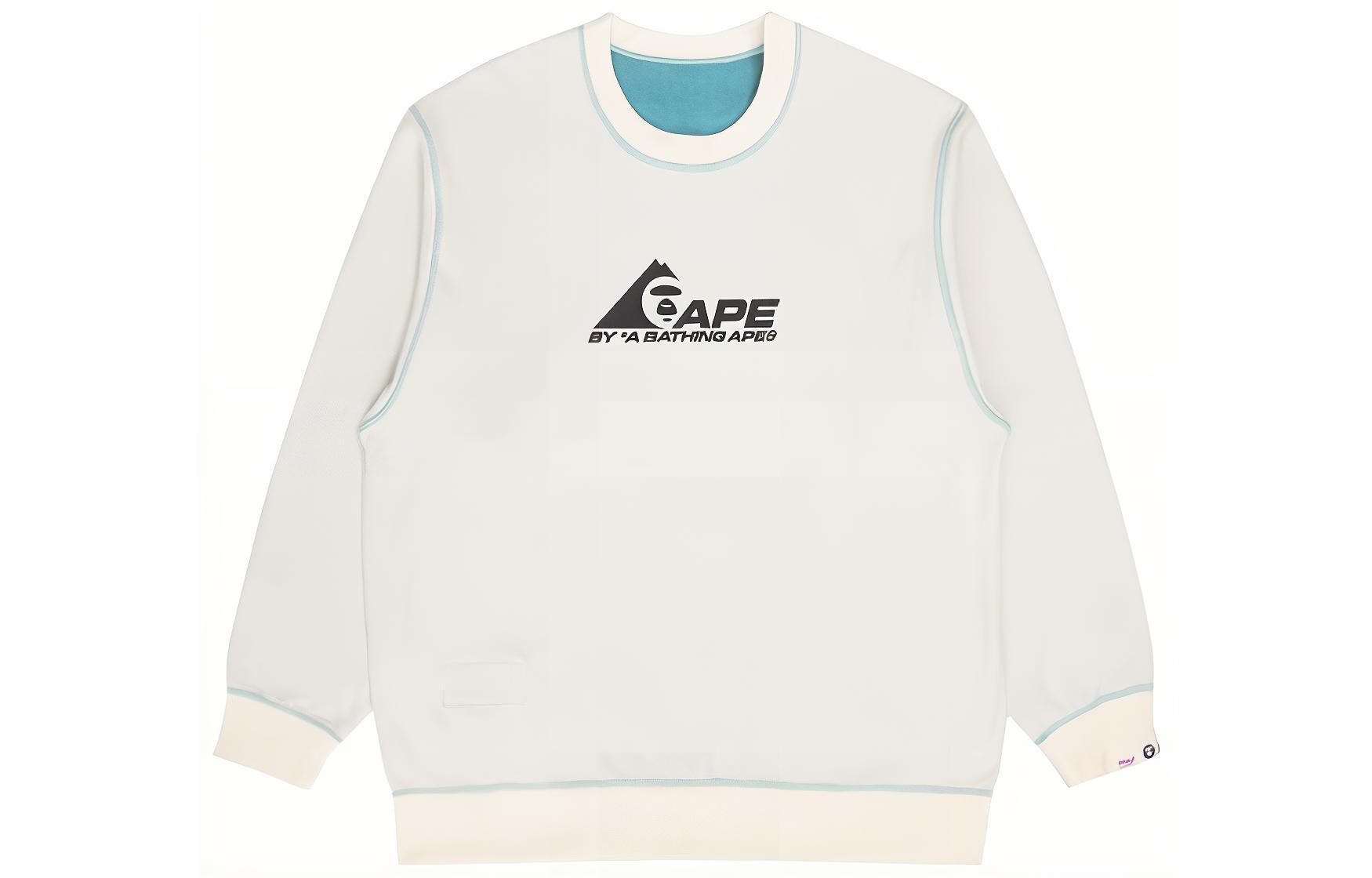 AAPE FW23 Colorblock Fleece Pullover Sweatshirt Long Sleeve AAPSWM3808XXH-1