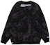 Lookbook AAPE FW23 Crewneck Sweatshirt Ape Logo Camo Letter Embroidery AAPSWMA305XXL