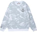 Cheap AAPE FW23 Crewneck Sweatshirt Ape Logo Camo Letter Embroidery AAPSWMA305XXL