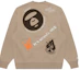 Buy AAPE FW23 Crewneck Sweatshirt with Ape Face Graphic and Letter Print AAPSWMA321XXL